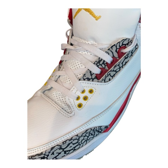 Nike Air Jordan 3 Retro Size 10 Red and White - Picture 12 of 12